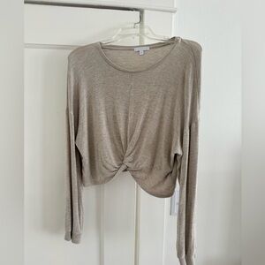 Beyond Yoga Cropped Long Sleeve Pullover Women’s Size Medium